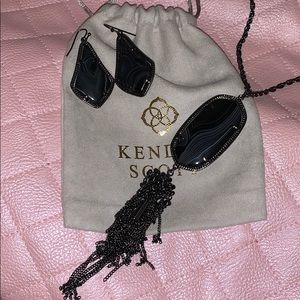 Kendra Scott Alex earrings and Rayne necklace